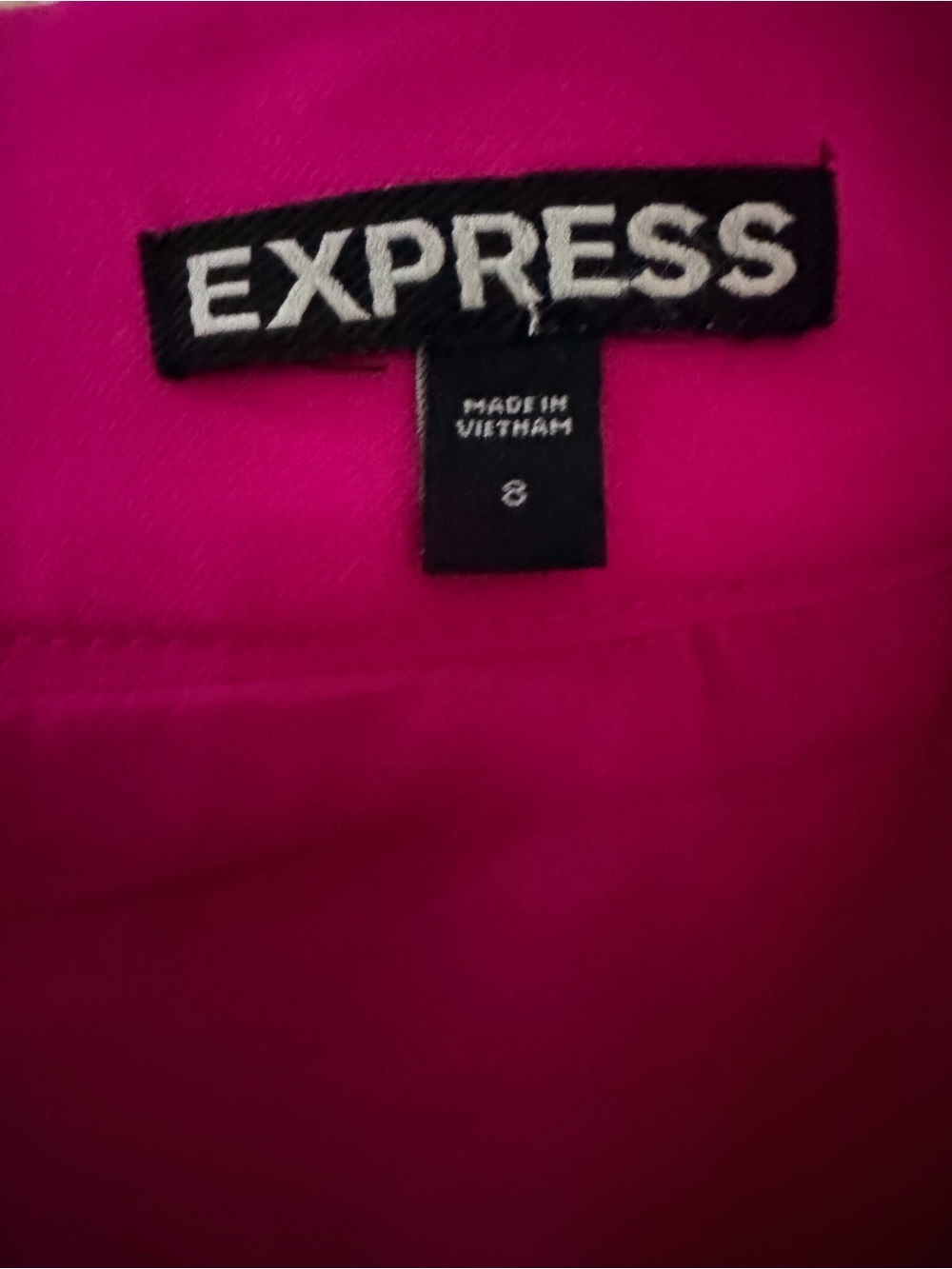 Express Hot Pink Mini A-Line Skirt - Picture 3 of 4